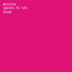 #E0127A - Rose Color Image