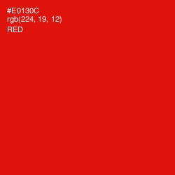 #E0130C - Red Color Image
