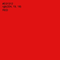 #E01312 - Red Color Image