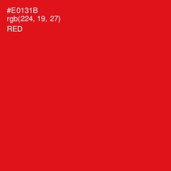 #E0131B - Red Color Image