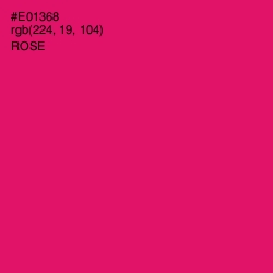 #E01368 - Rose Color Image