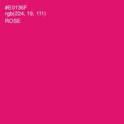 #E0136F - Rose Color Image
