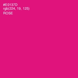 #E0137D - Rose Color Image
