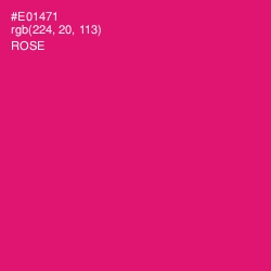 #E01471 - Rose Color Image