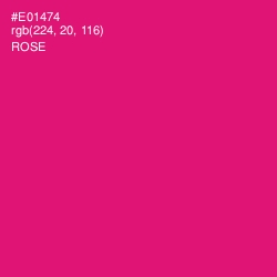 #E01474 - Rose Color Image
