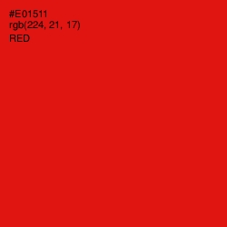 #E01511 - Red Color Image