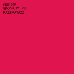 #E0154F - Razzmatazz Color Image