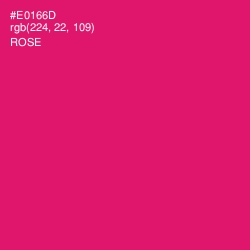 #E0166D - Rose Color Image