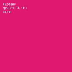 #E0186F - Rose Color Image