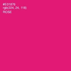 #E01876 - Rose Color Image