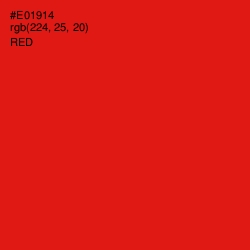 #E01914 - Red Color Image