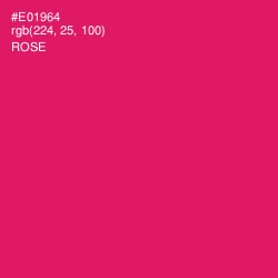 #E01964 - Rose Color Image