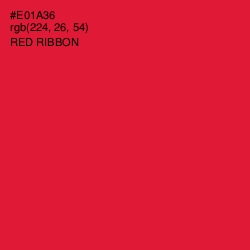 #E01A36 - Red Ribbon Color Image