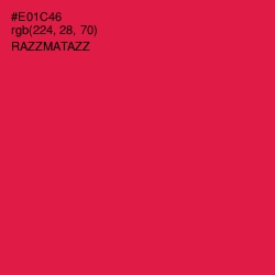 #E01C46 - Razzmatazz Color Image