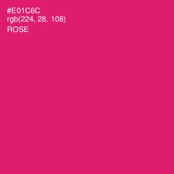 #E01C6C - Rose Color Image