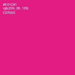 #E01C81 - Cerise Color Image
