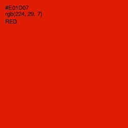 #E01D07 - Red Color Image