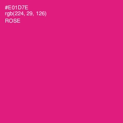 #E01D7E - Rose Color Image