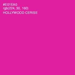 #E01EA0 - Hollywood Cerise Color Image