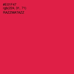 #E01F47 - Razzmatazz Color Image