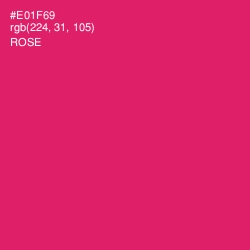 #E01F69 - Rose Color Image