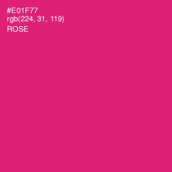 #E01F77 - Rose Color Image