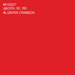 #E02027 - Alizarin Crimson Color Image