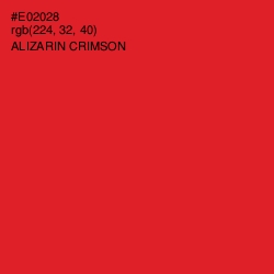 #E02028 - Alizarin Crimson Color Image