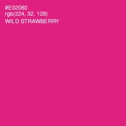 #E02080 - Wild Strawberry Color Image