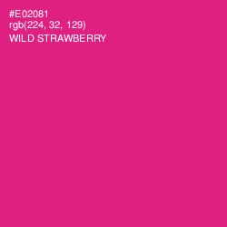 #E02081 - Wild Strawberry Color Image