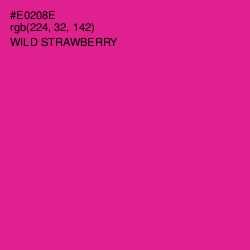 #E0208E - Wild Strawberry Color Image