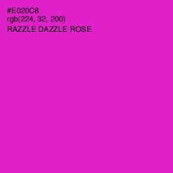 #E020C8 - Razzle Dazzle Rose Color Image