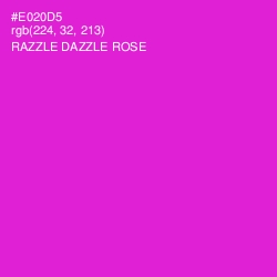 #E020D5 - Razzle Dazzle Rose Color Image