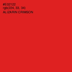 #E02122 - Alizarin Crimson Color Image