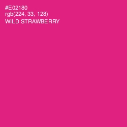 #E02180 - Wild Strawberry Color Image