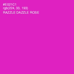 #E021C1 - Razzle Dazzle Rose Color Image