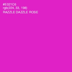 #E021C6 - Razzle Dazzle Rose Color Image