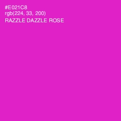 #E021C8 - Razzle Dazzle Rose Color Image