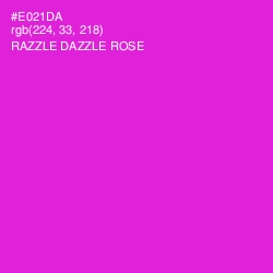 #E021DA - Razzle Dazzle Rose Color Image