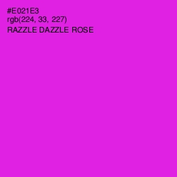 #E021E3 - Razzle Dazzle Rose Color Image