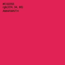 #E02255 - Amaranth Color Image