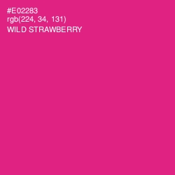 #E02283 - Wild Strawberry Color Image
