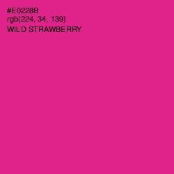 #E0228B - Wild Strawberry Color Image