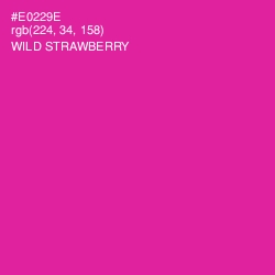 #E0229E - Wild Strawberry Color Image
