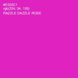 #E022C1 - Razzle Dazzle Rose Color Image