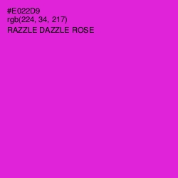 #E022D9 - Razzle Dazzle Rose Color Image