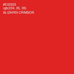 #E02323 - Alizarin Crimson Color Image