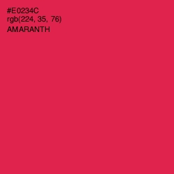 #E0234C - Amaranth Color Image