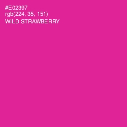 #E02397 - Wild Strawberry Color Image