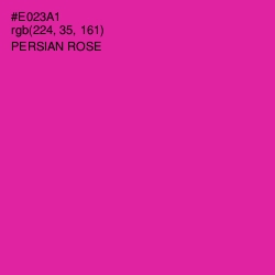 #E023A1 - Persian Rose Color Image